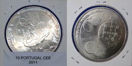 10 euros 25 anos adesão portugal á C.E. europeia 